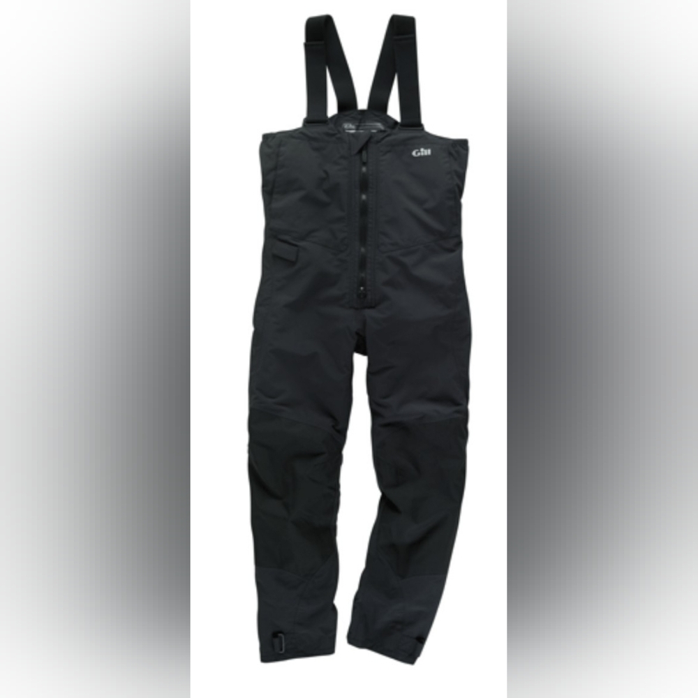 Gill Black Fishing/Sailing Tournament Bibs Waterproof Overalls Men's Medium